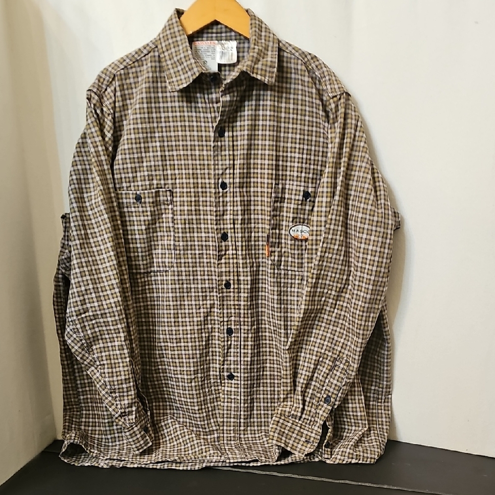 Rasco Flame Proof Plaid Button Down
